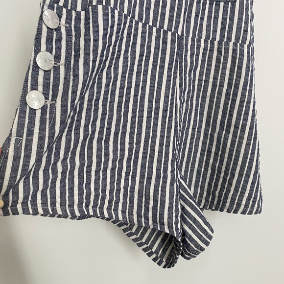 Blue Striped Overall Shorts / Rhythm - Picture 6 of 11